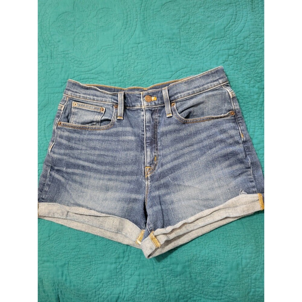 J Crew Re-Imagined 28 (Fit 31" Waist 3" Long) Stretch Denim Shorts Rolled Cuff